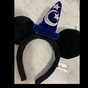 Disney parks sorcerer Mickey ears fluffy headband and  Vintage Mickey scarf.
